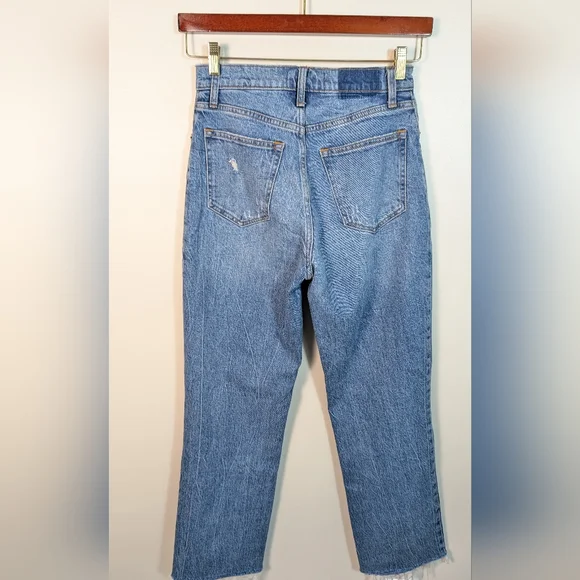 Abercrombie & Fitch Medium Wash The 90s Straight Ultra High Rise Denim Jeans - Picture 2 of 11